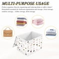 thumbnail image 7 of Large Fliplid Foldable Storage Bin Boxes Cubes Baskets with 2 Handles for Clothes Books 16.5x12.6x11.8 Inch Hearts and String Garland, 7 of 7