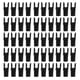 thumbnail image 4 of Culatines De Flecha Cola De Flecha Cola De Flecha De Plástico 50 Uds Culatines De Flecha De Tiro Con Arco Insertar Colas De Eje De Pasador Caza Tiro DIY Accesorio Negro S ANGGREK Otros, 4 of 8