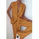 thumbnail image 2 of Conjunto PRETTYGARDEN Chaleco sin Mangas Marrón Amarillo Pantalones Palazzo Talla M, 2 of 7