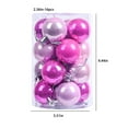 thumbnail image 3 of Chmadoxn Christmas Balls 2.36-inch Plastic Christmas Tree Ornaments Home Party Bright Exquisite Hanging Balls Decorations, 3 of 5