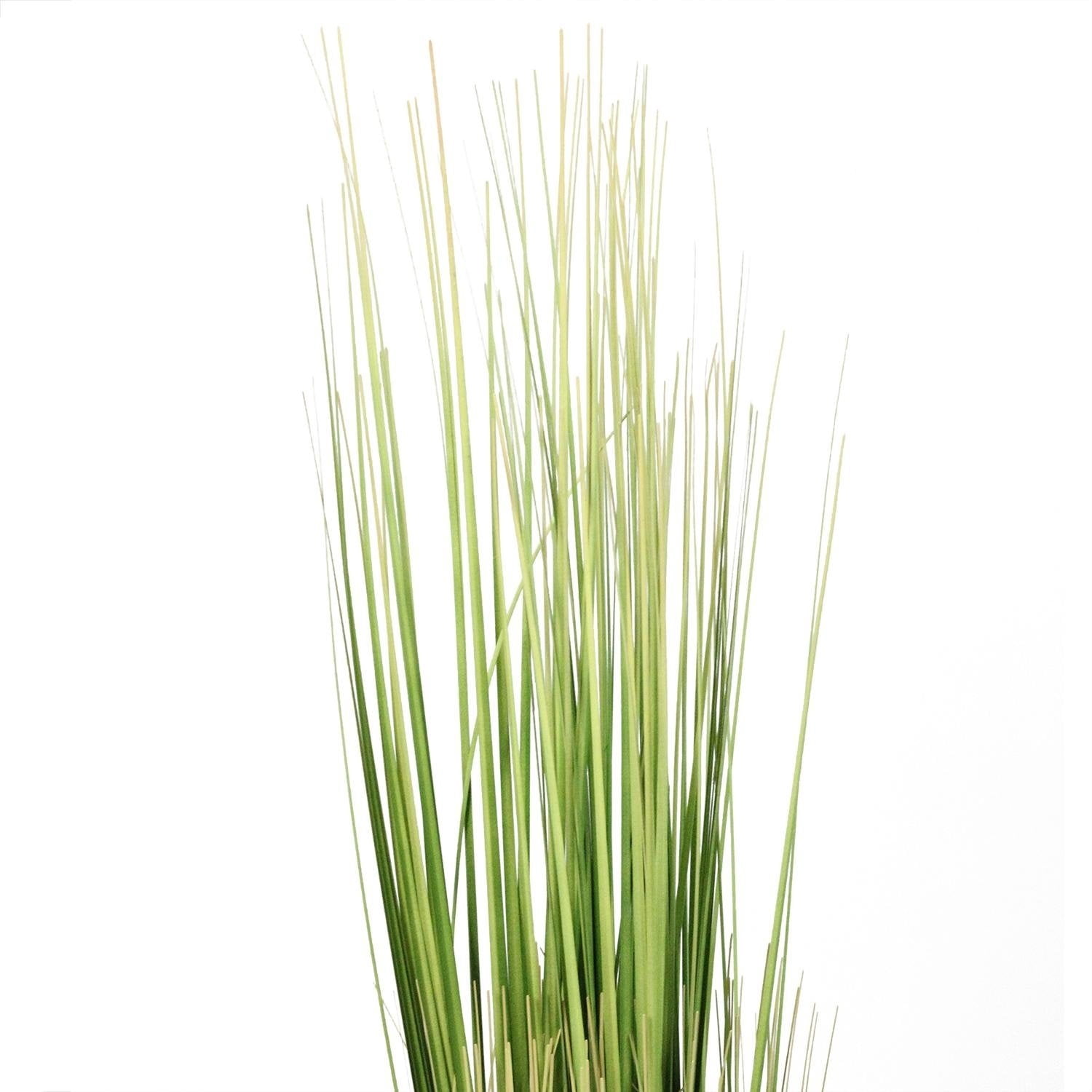 37.75 Green and Yellow Artificial Onion Grass Bundle Wrapped with Decorative Tan Rope