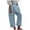 Blue, variant on Bmisegm Denim Harem Pants for Women Loose Fit Wide Leg Cropped Barrel Jeans Pants for Women Khaki L