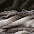 thumbnail image 2 of Better Homes & Gardens Brown, Gray Faux Fur Throw, 60" x 50", 2 of 5