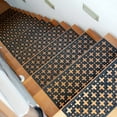 thumbnail image 2 of Rubber-Cal 6-Piece Stars Step Mat Rubber Stair Treads, 9.75 by 29.75-Inch, Black, 2 of 6