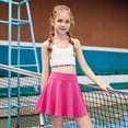 thumbnail image 2 of Miaoju Toddler Skirt Little Girls Athletic Uniform Skorts Golf Outfit Tennis Skirts with Shorts School Uniform Back to School, 2 of 4