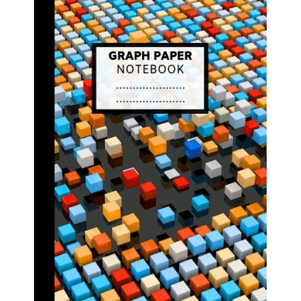 Graph Paper Notebook Cute Composition Grid Paper 110 Pages, 4x4 Quad