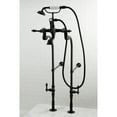 thumbnail image 2 of Kingston Brass CCK103T5 Vintage Freestanding Clawfoot Tub Faucet Package with Supply Lines and Hand Shower, Oil Rubbed Bronze, 2 of 7