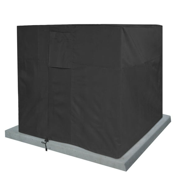 Air Condition Cover Weatherproof Heavy Duty Protector Black