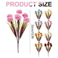 thumbnail image 3 of Artificial Hydrangea Bouquet 7 Heads Artificial Chrysanthemum Flowers Fall Home Decorations Flowers Fall Faux Flowers 1Pcs Mini Chrysanthemum Flowers with Long Stems Yellow, 3 of 9