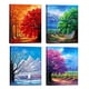 thumbnail image 1 of 4 piezas de lienzo para pintar, arte de pared, impresión, póster, imagen, obra de arte, decoración del hogar y del hotel 4 estaciones, 1 of 9