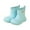 Light Blue, variant on LYHaoo Kids Rain Boots For Boys Lightweight Slip Mid Calf Rubber Boots Comfortable Soft Sole Casual Outdoor Footwear For Toddler And Youth Sizes 9.5 Black(Little Kid)