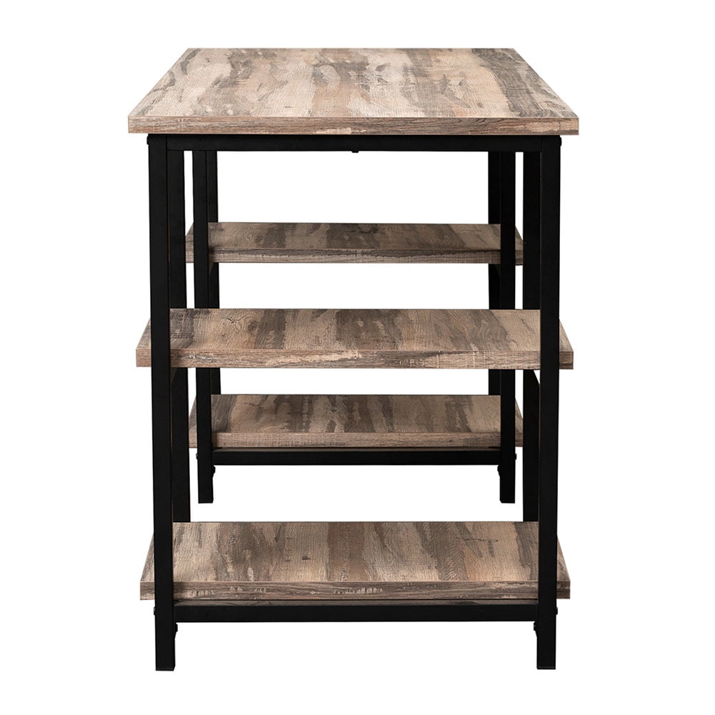 Kepooman 59 Inch Reversible Desk with Storage Bookshelf, Reversible Corner Desk with Shelves for Home Office Kepooman 59 Inch Reversible Desk with Storage Bookshelf, Reversible Corner Desk with Shelves for Home Office