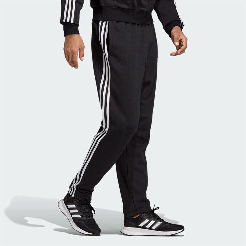 Essentials 3-Stripes Tapered Pants Black/White DQ3093 - Walmart.com