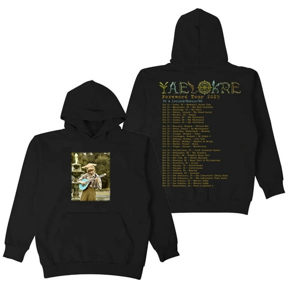 Yaelokre Foreword Tour 2025 Hoodie Long Sleeve Streetwear Men Women Hooded Sweatshirt