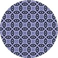 thumbnail image 1 of Ahgly Company Indoor Round Patterned Blue Whale Blue Area Rugs, 8' Round, 1 of 6