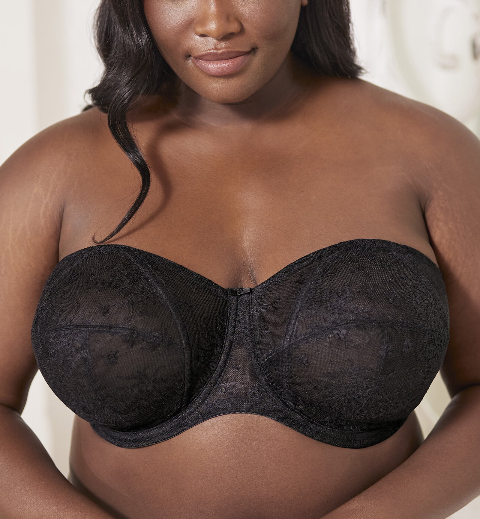 Goddess Verity Strapless Underwire Bra (700213),40H,Black