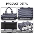 thumbnail image 4 of Large Capacity Tote Bag,Navy and White Geometric Lattice Pattern Handbag Fashion Luxury Tote Bag,15.7"x13"x 5.1" Inches,Laptop Compatible, 4 of 6