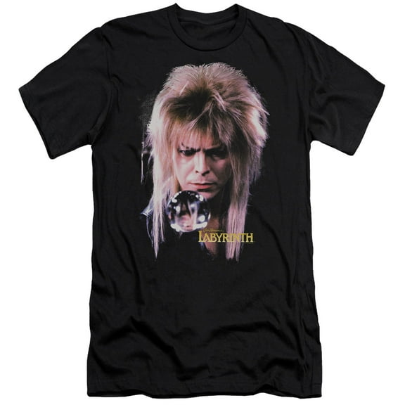 Labyrinth Goblin King Premium Canvas Adult Slim Fit 30/1 T-Shirt Black