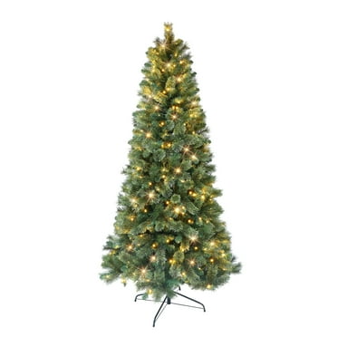 Puleo International  6 ft. Pre-Lit Montana Pine Artificial Christmas Tree