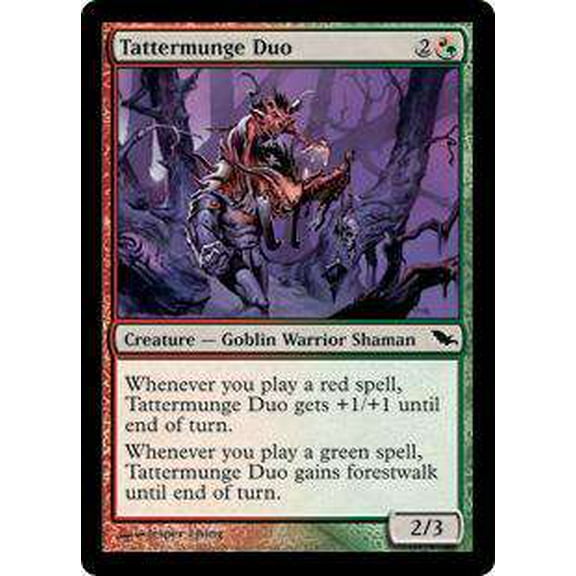 MtG Shadowmoor Common Tattermunge Duo #218