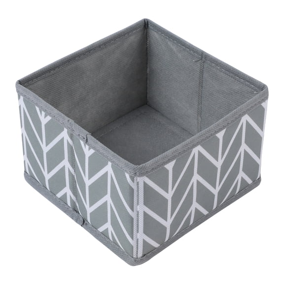 REGALWOVEN 1 Pack Fabric Storage Bins, Collapsible Closet Organizers for Shelves, Perfect for Storing Clothes Books Branch Patterned Gray 5.5*5.5*3.9