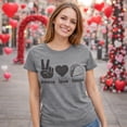 thumbnail image 5 of Womens Peace Love Tacos T shirt Funny Saying Cute Graphic Vintage Ladies Design Womens Graphic Tees, 5 of 9