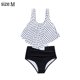 thumbnail image 2 of Traje de baño con volantes Trajes de baño de una pieza para mujer Trajes de baño con volantes y control de barriga Trajes de baño vintage - Moteado, 2 of 6