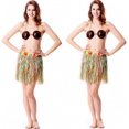 thumbnail image 5 of 8 Uds. Falda Hula Multicolor de seda hawaiana con flores de imitación para fiesta para niñas/mujeres, accesorio para fiesta hawaiana Luau Hawaii, 5 of 5