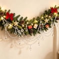 thumbnail image 4 of Clear Acrylic Crystal Swag Garland Ornaments,3Pcs Triple Layer Teardrop Bead Chain with Hooks for Christmas Tree, Wedding Mantel Party Home Decor, 19.67in by XSAOP, 4 of 4