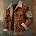 thumbnail image 4 of Men's Premium Shearling Sheepskin Leather Jacket with Warm Fleece Lining Stylish Winter Coat for Outdoor Adventures, 4 of 5