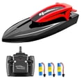 thumbnail image 1 of Amdohai Remote Control Boat, 2.4G 20km/h High-Speed Waterproof Remote Control Speed Boat with LED Lights, 1 of 8