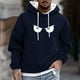 thumbnail image 1 of Dolkfu Sudadera con capucha para hombre, sudadera larga y casual con capucha, camiseta holgada para hombre con cordón. XL, 1 of 5