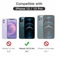 thumbnail image 2 of JETech Full Coverage Screen Protector for iPhone 12/12 Pro 6.1-Inch, Black Edge Tempered Glass Film with Easy Installation Tool, Case-Friendly, HD Clear, 3-Pack, 2 of 7