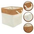 thumbnail image 4 of Cubo de almacenamiento Bin resistente manijas de transporte múltiples canasta de ropa de cubos, 4 of 5