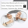 thumbnail image 4 of Infinity Knot Bracelet Leather Bracelet Gifts for Son Grandson Nephew Brother Dad Husband Uncle Grandpa Boyfriend, Easter Graduation Christmas Valentines Fathers Day Birthday Gifts for Boys Men Him, 4 of 5