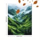 thumbnail image 3 of Qisvanset Framed Canvas Wall Art 12x16 Inch Lush Green Mountain Valley Peaceful Nature Art, 3 of 5