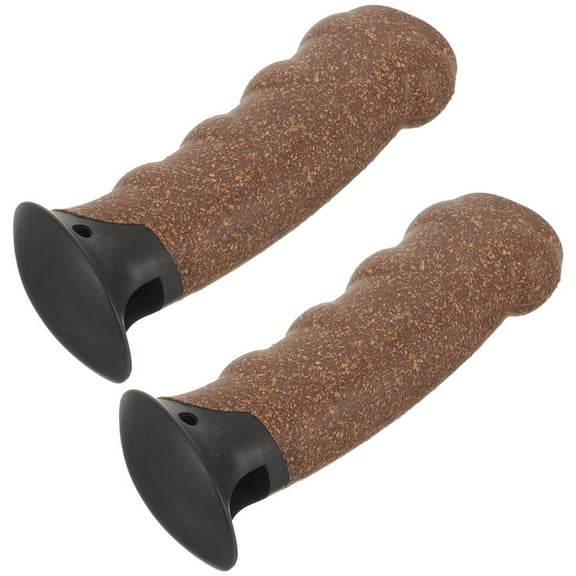 2pcs Nonslip Ski Pole Handle Hiking Pole Handle Grip Cork Trekking Rod Cork Handle for Replace