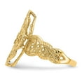 thumbnail image 4 of Finest Gold 14K Yellow Gold Diamond-Cut Filigree Ring - Size 6, 4 of 6
