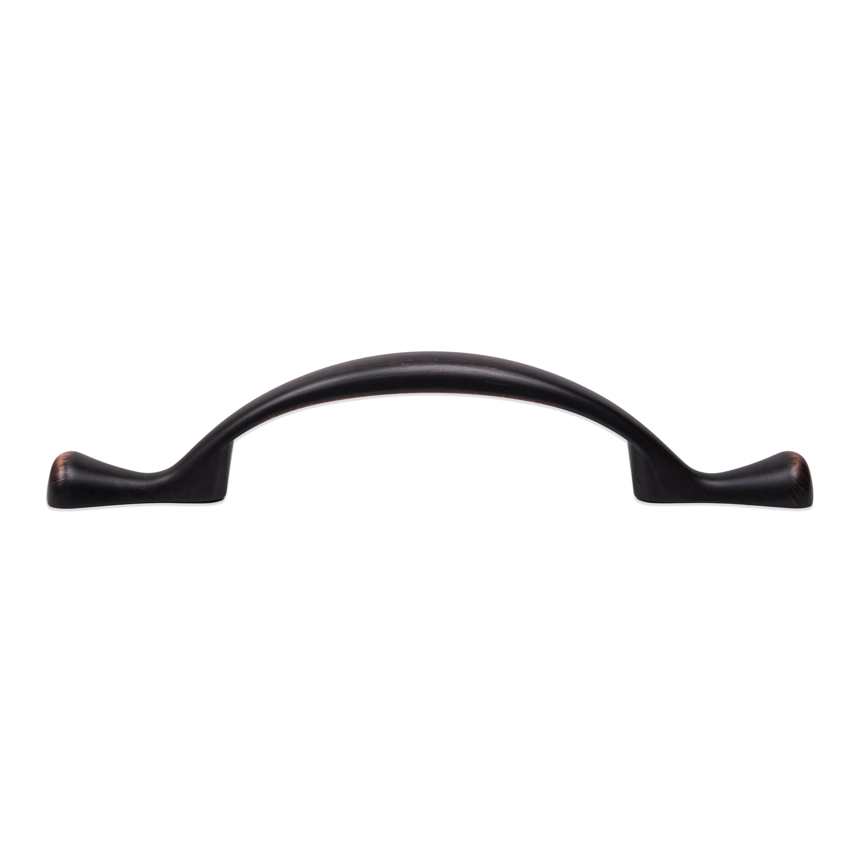 Mainstays 3" (76mm) Center-to-Center Footed Cabinet Pull, Oil Rubbed Bronze, 6 Pack