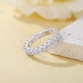 thumbnail image 4 of SFTING Wedding Bands for Women 3MM Round Cut Stackable Band Eternity Ring Silver Plated Anniversary Jewelry Gift for Her Size 9, 4 of 7