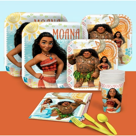 Disney Moana  Party  Pack for 8 Walmart  com