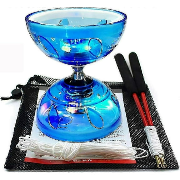Diabolo  Set ,triple Bearing Diabolo  Juggling Colorful Led Diabolo With Diablo Sticks, Diabolo String Net Bag, Easier Start/ Fast