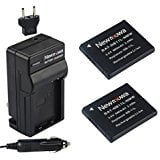 Newmowa NB_11L Battery (2_Pack) and Charger kit for Canon NB_11L and Canon PowerShot A2300 IS, A2400 IS, A2500, A2600, A3400 IS,