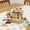 A, variant on PONPRNGY Easter Tabletop Calendar Reused Calendar Crafts Desktop Decoration Wooden Ornaments Combination Building Block Calendar