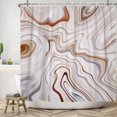 thumbnail image 3 of LFEEY Modern Abstract Textured Shower Curtain with Hooks, Waterproof Fabric Accessories for Bathroom, 72"x84", 3 of 5