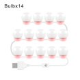 thumbnail image 1 of LED Makeup Mirror Lamp Bulb Makeup Lights USB Wall Light 2/6/10/14pcs Dimmable Dressing Table Lighting Lamp ,Widely Use, 1 of 7