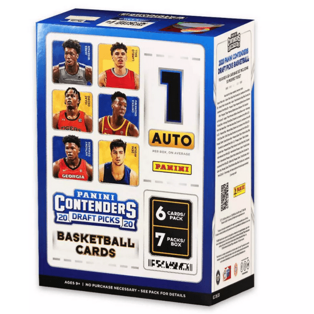 2019/20 Panini Contenders Draft Picks Basketball EXCLUSIVE Factory Sealed  Retail Box with AUTOGRAPH! Look for Rookies & Autos of ZION WILLIAMSON, RJ