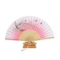 thumbnail image 1 of 2 unids seda estilo chino estilo mano fanático japonés plegable ventilador boda fiesta danza decoración del hogar decoración adornos artesanía, 1 of 7