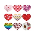 thumbnail image 1 of Love Valentine's Day Sticker Colorful Heart Sticker Heart Shaped Decorative Labels Self-Adhesive Heart Seal Decal, 1 of 1