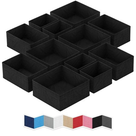 Organisateur de Tiroir Ensemble de 12 Beige - Organisateur de Commode pour Chambre de Bébé Placard - l'Organisateur Parfait pour Vêtements de Bébé et Rangement & Organisation Générale de la Chambre de Bébé Ou Organisateurs de Tiroir de Commode